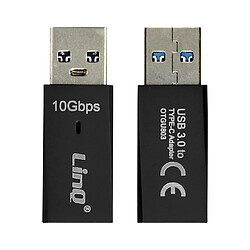 Adaptateur USB 3.1 vers USB-C Charge Audio et Transfert de Données 10 Gbps LinQ