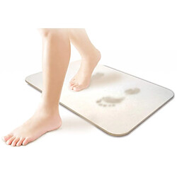 Tapis de bain en Diatomite - 60 x 39 cm - Blanc - ECOGAM