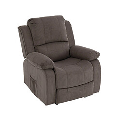 Bestmobilier Armand - fauteuil relax en velours côtelé