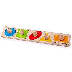 Bigjigs Toys Planche assortie de forme en bois