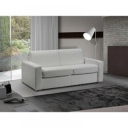 Inside 75 Canapé lit 3 places MASTER convertible EXPRESS 140 cm Cuir Blanc MATELAS 18 CM INCLUS