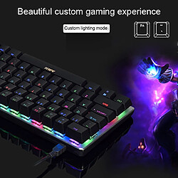 Acheter Wewoo Ajazz 82 touches ordinateur portable RGB Light Gaming Clavier mécanique axe bleu noir