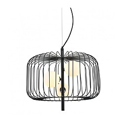 Luminaire Center Suspension moderne Daren Noir