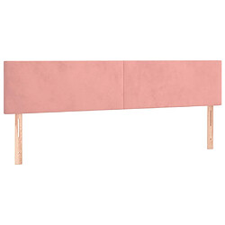 Acheter Maison Chic Tête de lit scandinave à LED,meuble de chambre Rose 160x5x78/88 cm Velours -MN32328