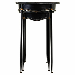 Avis Jeu de 2 tables Alexandra House Living Noir Métal 75 x 75 x 50 cm