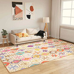 vidaXL Tapis lavable multicolore 190x300 cm antidérapant