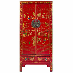 Armoire Alexandra House Living Rouge Bois 38 x 174 x 80 cm