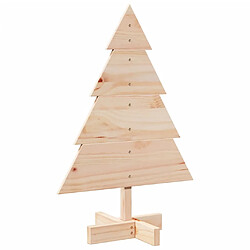 vidaXL Arbre de Noël en bois pour décoration 70 cm bois massif