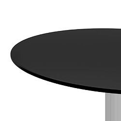 Avis Maison Chic Tabls basse,Table Console pour salon Noir 40 cm Verre trempé -MN89427