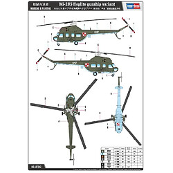 Hobby Boss Maquette Hélicoptère Mil Mi-2us Hoplite Gunship Variant pas cher