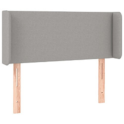 Avis Maison Chic Tête de lit scandinave à LED,meuble de chambre Gris clair 83x16x78/88 cm Tissu -MN63051