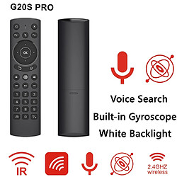 Universal Nouveau G20S Pro Air DUSE rétroéclairage gyro vocal apprentissage infrarouge Google Assistant pour Android TV Box télécommande vocale intelligente (G20S Pro rétroéclairage)