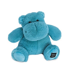 Histoire d'Ours Doudou Hippopotame UNITED vert emeraude 25 cm HO3112