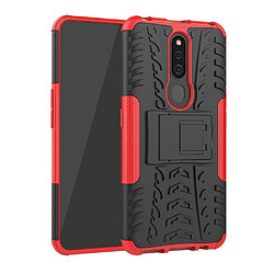 Wewoo Coque Renforcée de protection antichoc PC + TPU pour OPPO F11 Pro avec support rouge