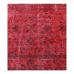 Avis Vidal Tapis de laine 257x137 rouge Ultra Vintage