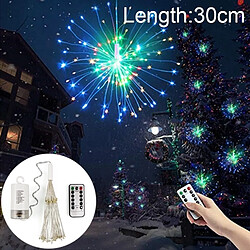 Wewoo Guirlande LED lumineuse de fil cuivre 30cm feux d'explosion boule feu d'artifice, lumière décorative la boîte 150 piles avec à télécommande (lumière colorée)