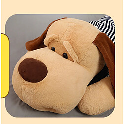 Universal 1 pièce 70cm taille géante douce couchée fourrure de chien peluche jouet peluche animal coussin coussin enfant bébé anniversaire cadeau de Noël | Peluche animal en peluche (noir)