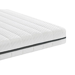 Acheter Vente-Unique Ensemble 140 x 190 cm sommier coffre naturel clair + matelas mousse déhoussable ép.10cm - NASUS de DREAMEA