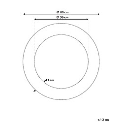 Avis Beliani Miroir CHANNAY 80 cm Doré