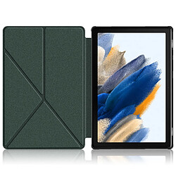 Coque en TPU + PU fonction réveil/veille automatique avec support vert pour votre Samsung Galaxy Tab A8 10.5 (2021)