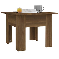 Avis vidaXL Table basse chêne marron 55x55x42 cm bois d'ingénierie