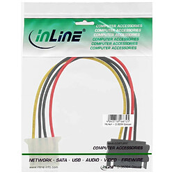 Avis Câble adaptateur d'alimentation InLine® SATA 15 broches femelle à 4 broches mâle 0,15 m