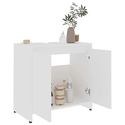 Acheter Maison Chic Armoire de salle de bain,Meuble de rangement,Meuble haut Blanc 60x33x61 cm Aggloméré -GKD677063