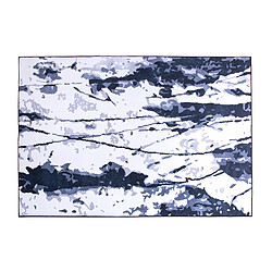 Acheter Beliani Tapis bleu et blanc 160 x 230 cm IZMIT