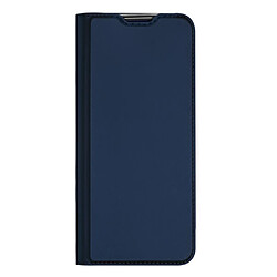 Etui en PU DUX DUCIS fermeture magnétique avec support et porte-carte, bleu pour votre Nokia G50