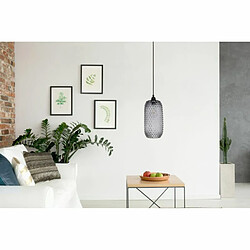 Paris Prix Lampe Suspension en Verre Irina 34cm Gris