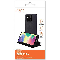 Avis My Way Myway Étui Folio pour Xiaomi Redmi 10A/9C Fonction Stand Noir