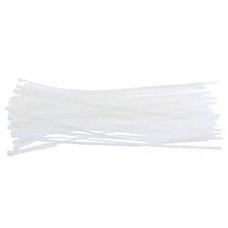 100pcs nylon en plastique verrouillage des liens de câble zip wire wrap cordons 4.8x400mm blanc