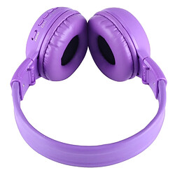 Acheter Wewoo Lecteur MP3 Violet pour Carte TF & Voyant LED et Fonction FM Casque Pliant Stéréo HiFi Sans Fil avec Écran LCD Fente