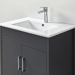 Wilsa Ensemble de salle de bain bleu 75 cm pas cher