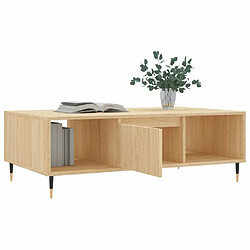 Acheter Maison Chic Table basse,Table Console Table d'appoint, Table pour salon chêne sonoma 104x60x35 cm bois d'ingénierie -MN44960