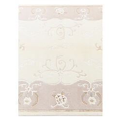 Vidal Tapis de laine 183x122 beige Darya pas cher