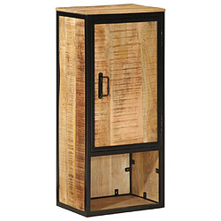 Maison Chic Armoire de salle de bain,Meuble de rangement,Meuble haut 40x27x90cm bois massif manguier et fer -GKD401833