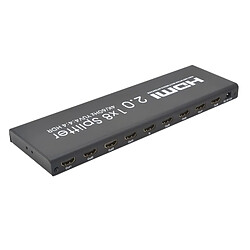 Wewoo Splitter HDMI Répartiteur de commutateur Ultra HD 4K AYS-18V20 HDMI 2.0 1x8 (noir)