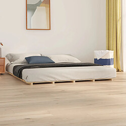 vidaXL Cadre de lit sans matelas 160x200 cm bois massif de pin