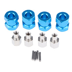 Adaptateur d'extension pour moyeu hexagonal 12mm 15-25mm pour RC Crawler Blue -15mm