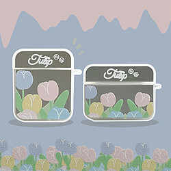 GUPBOO Airpods Coque Housse Étui Protecteur Compatible pour AirPods 3-tulipe de style coréen petites femmes fraîches