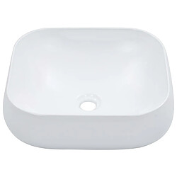 vidaXL Lavabo 44,5 x 39,5 x 14,5 cm Céramique Blanc