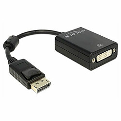 DELOCK Adaptateur Displayport mâle vers DVI 24+5 femelle Noir 22,5 cm