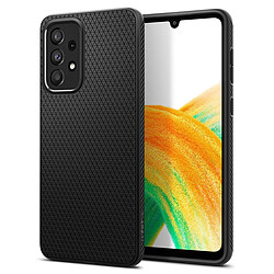 Spigen Sgp Coque Samsung Galaxy A33 5G Motif Géométrique Souple Spigen Liquid Air Noir