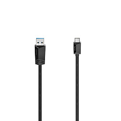 HAMA Câble USB-C, mâle USB-C - mâle USB-A, USB 3.2 Gen1, 5 Gbit/s, 0,75 m