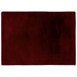 Lisa Design Joy - tapis rectangulaire - fausse fourrure - rouge