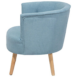 Acheter Beliani Fauteuil ODENZEN Tissu Bleu clair