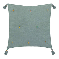 Atmosphera, Createur D'Interieur Coussin de chaise brodé rectangulaire Starke - 40 x 40 cm - Céladon