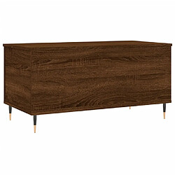 Maison Chic Tabls basse,Table Console pour salon Chêne marron 90x44,5x45 cm Bois d'ingénierie -MN58017 pas cher