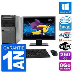 PC Tour Dell 3020 Ecran 27" Intel G3220 RAM 8Go Disque 250Go Windows 10 Wifi - Occasion